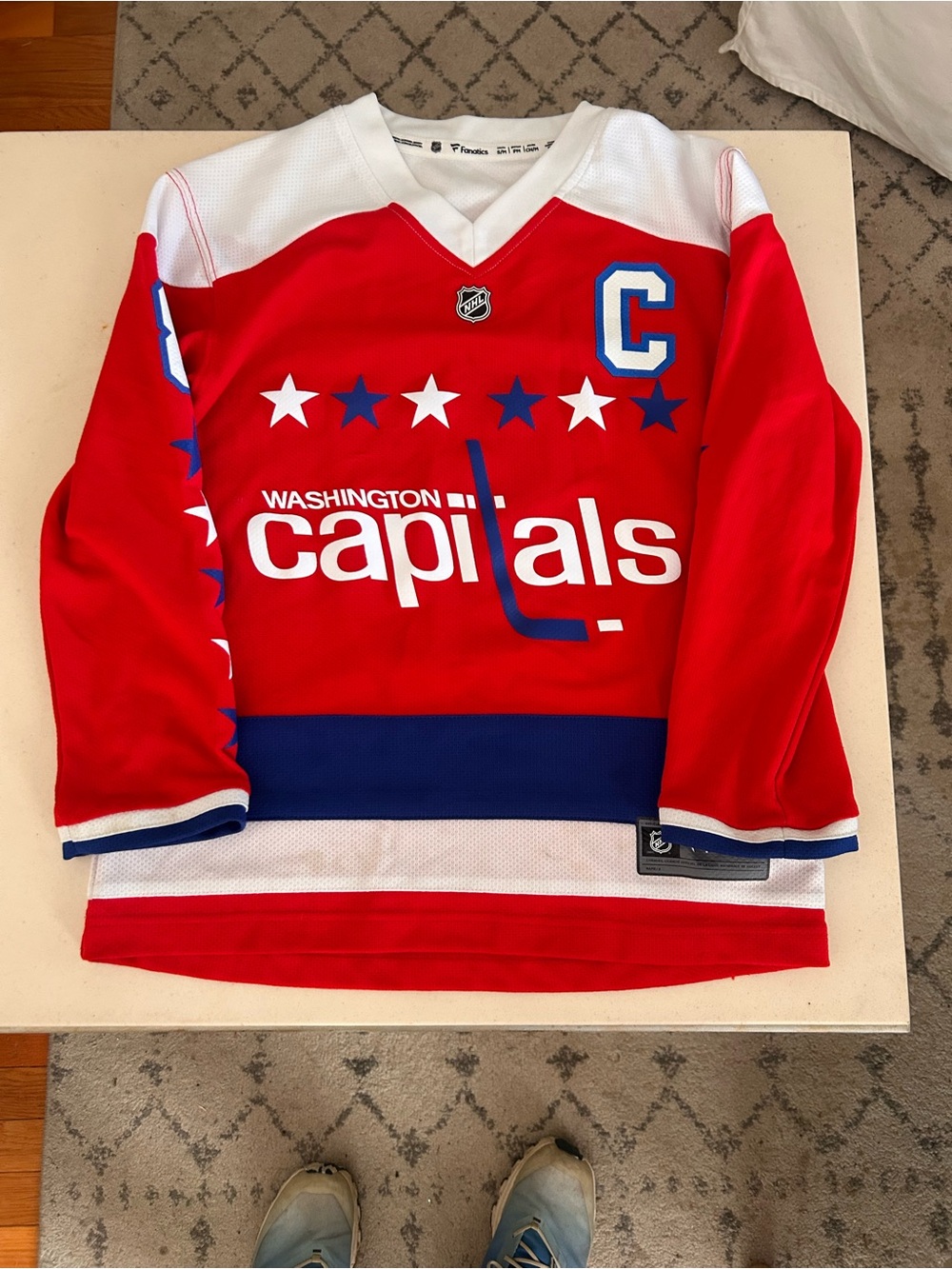 Fanatics Washington Capitals Red White Blue Jersey